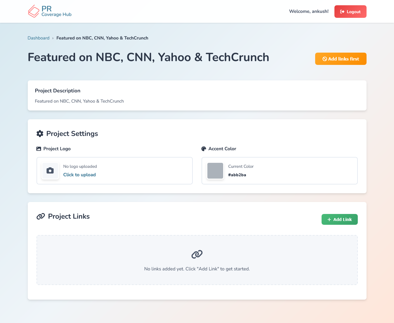 Customize Project Settings