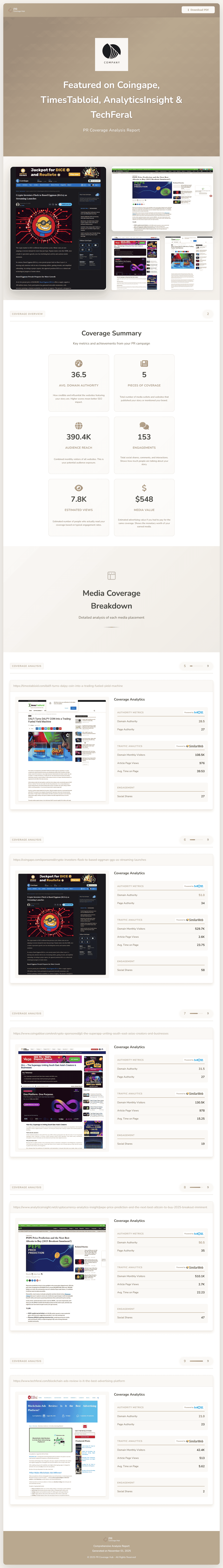 Golden Taupe Template